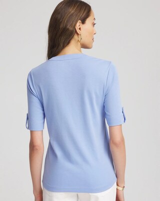 Pima V-Neck Tee click to view larger image.