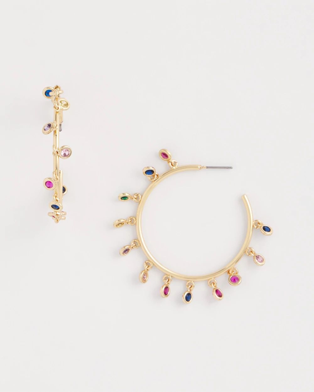 Multi-Color Hoop Earrings