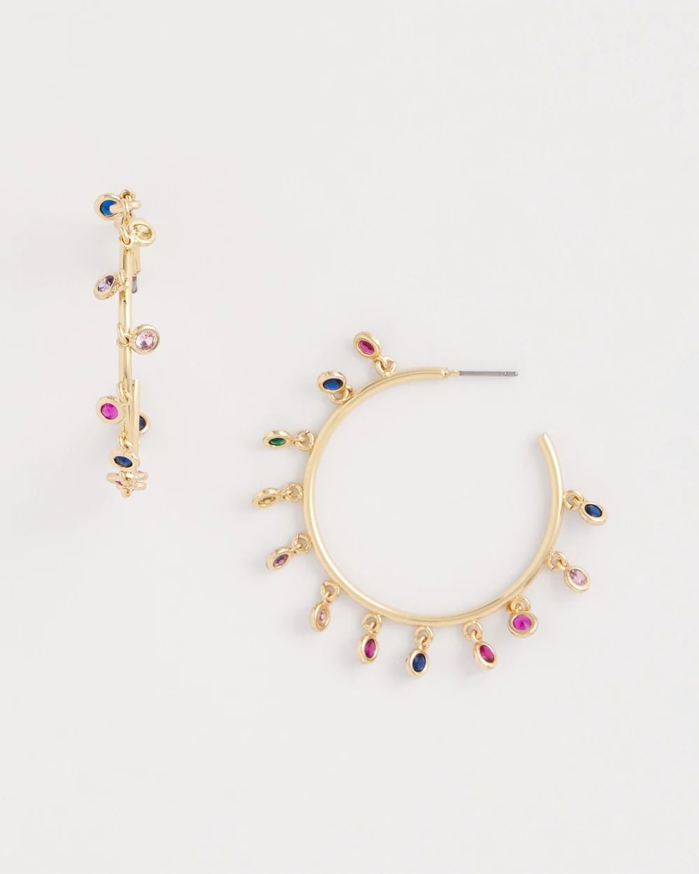 Multi-Color Hoop Earrings