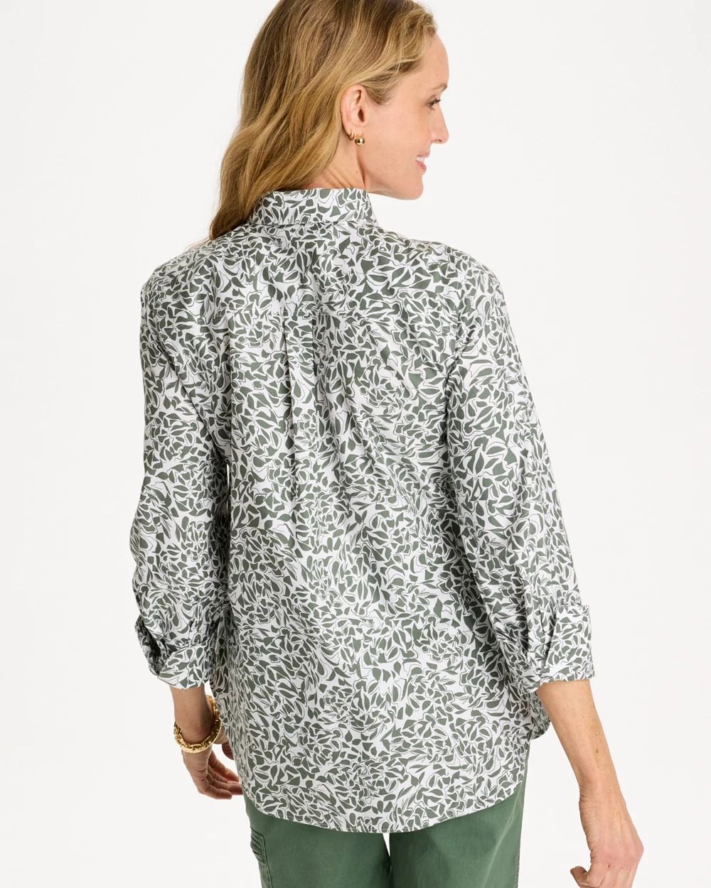 Printed No Iron Stretch Shirt click to view larger image.