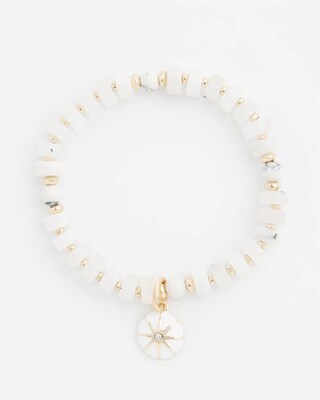 Agate Drop Off Stretch Bracelet