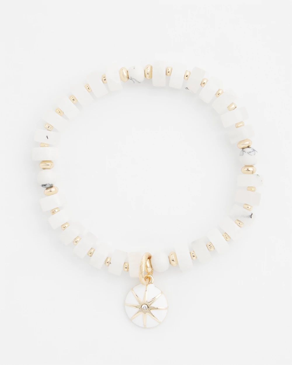 Agate Drop Off Stretch Bracelet