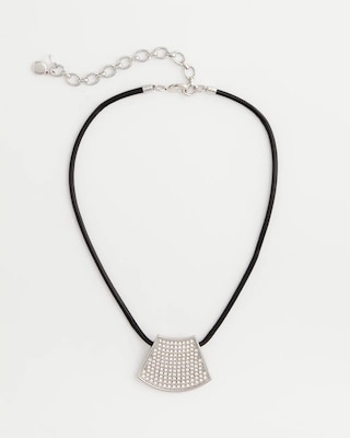 Silver Glitz Pendant Necklace