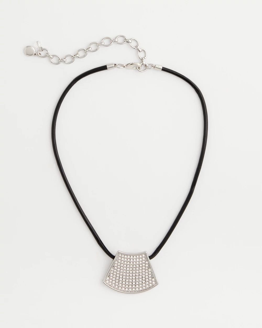 Silver Glitz Pendant Necklace