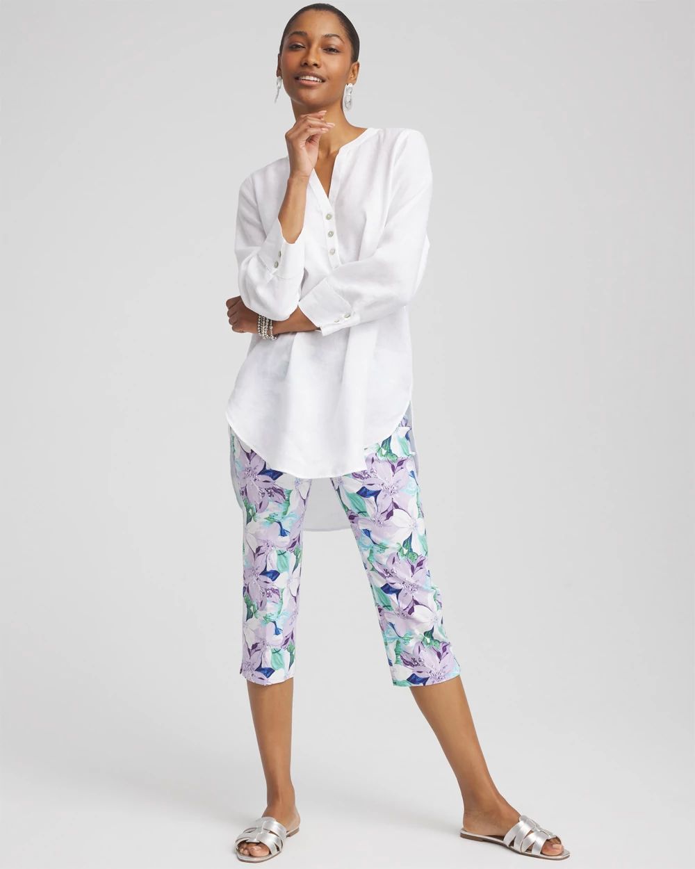 Brigitte™ Lily Pull-On Slim Capri Pants