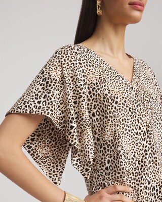Touch of Cool™ Handkerchief-Sleeve V-Neck Tee click to view larger image.