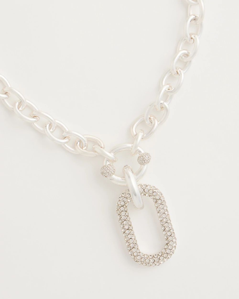 Daily Diamonds Collection Square Pendant Necklace click to view larger image.