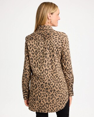 No Iron™ Stretch Animal Jacquard Tunic click to view larger image.