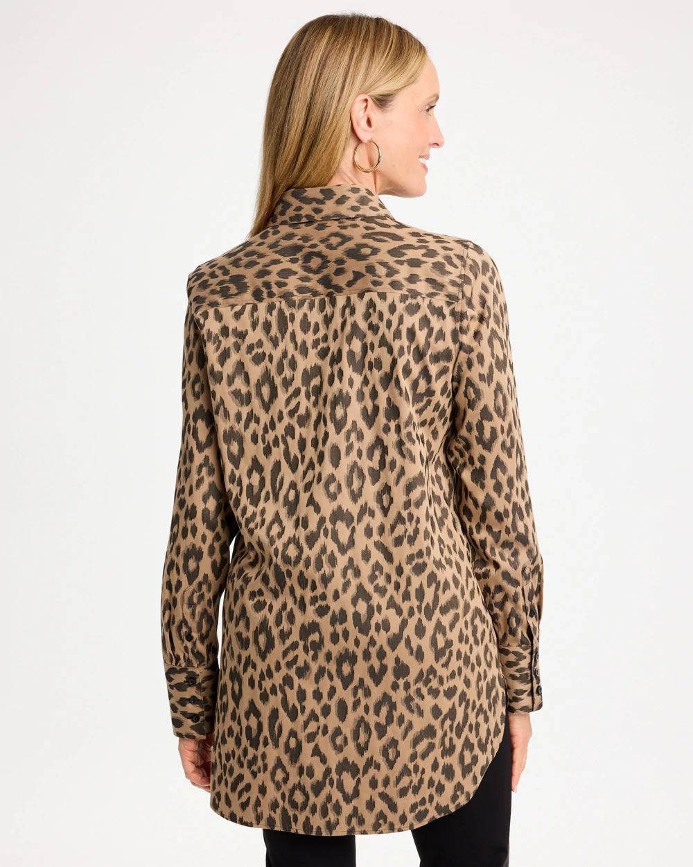 No Iron™ Stretch Animal Jacquard Tunic click to view larger image.