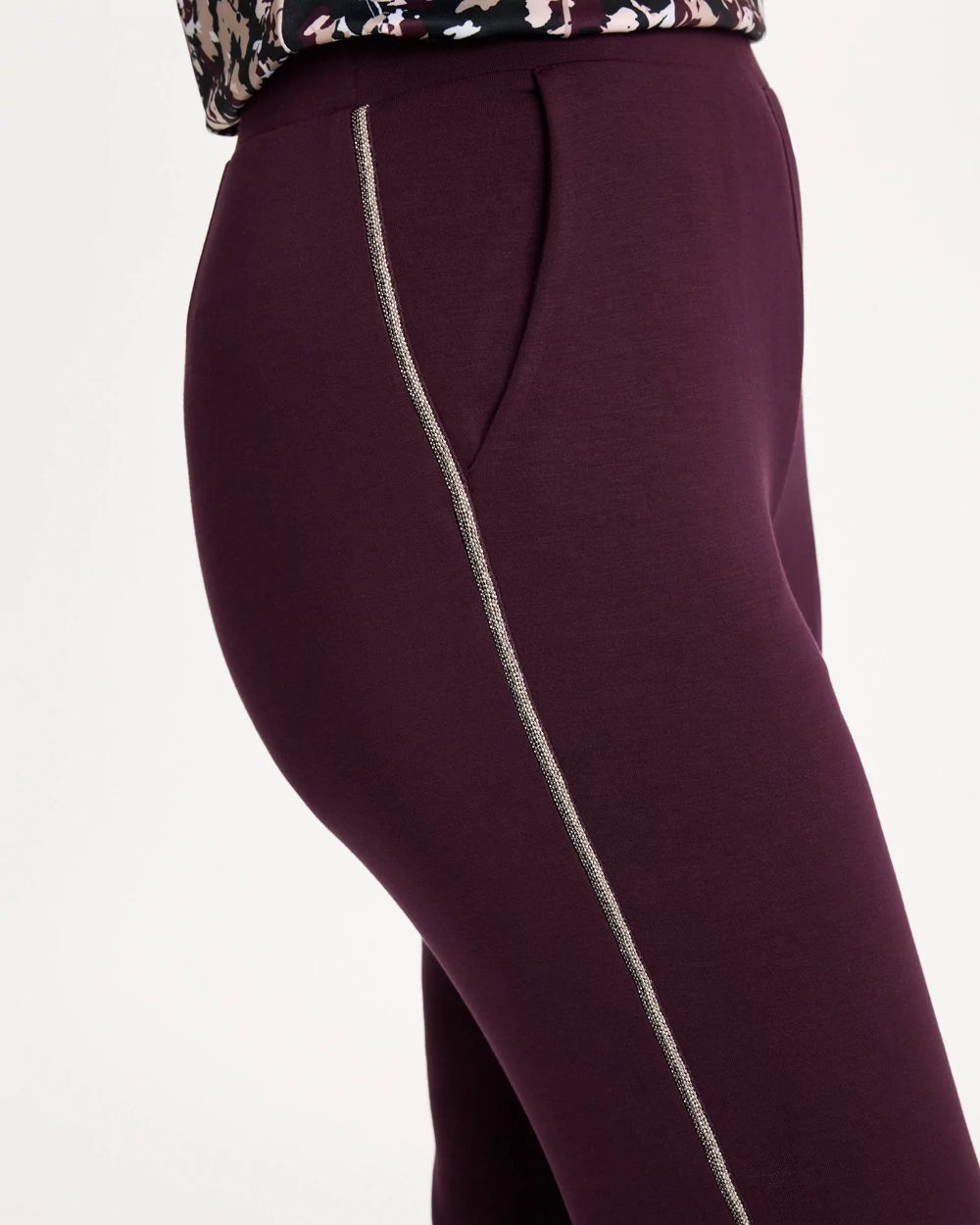 Zenergy® Caviar Bead Scuba Ankle Pants click to view larger image.