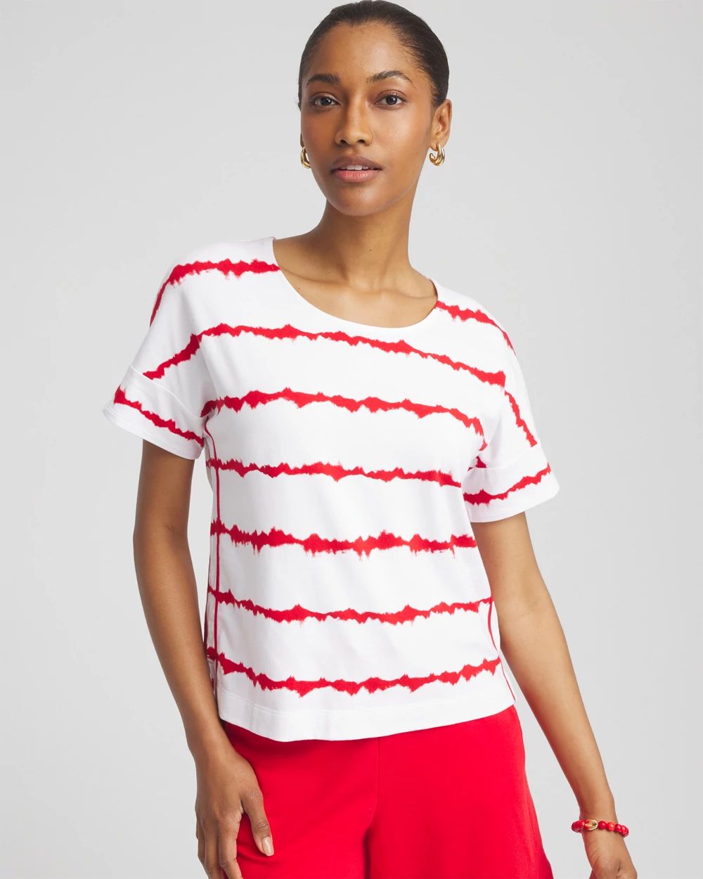Zenergy® UPF Knit Striped Dolman Top