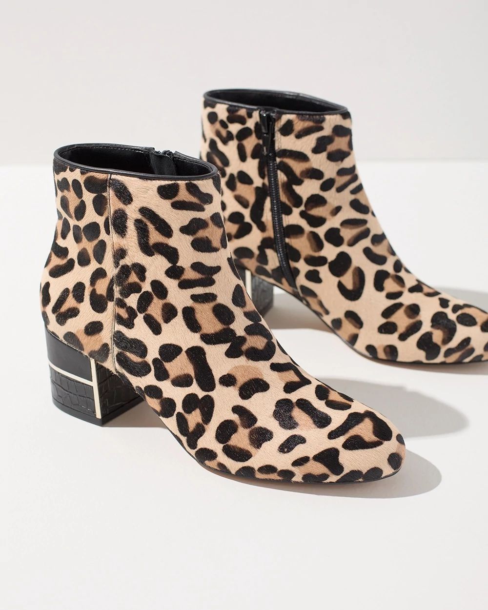 Animal Print Haircalf Boots