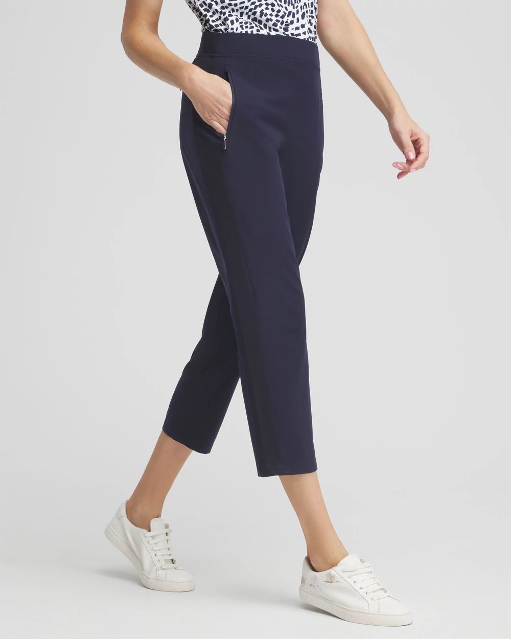 Zenergy® UPF Rib Mix Cropped Pants