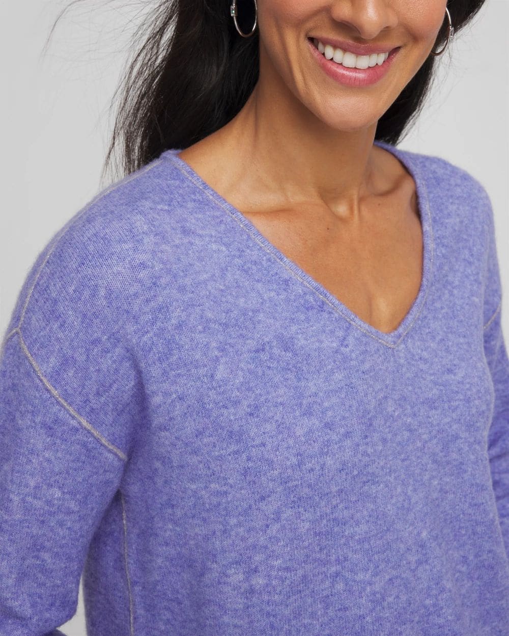 Contrast Stitch Detail Pullover