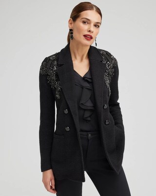 Beaded Shoulder Sweater