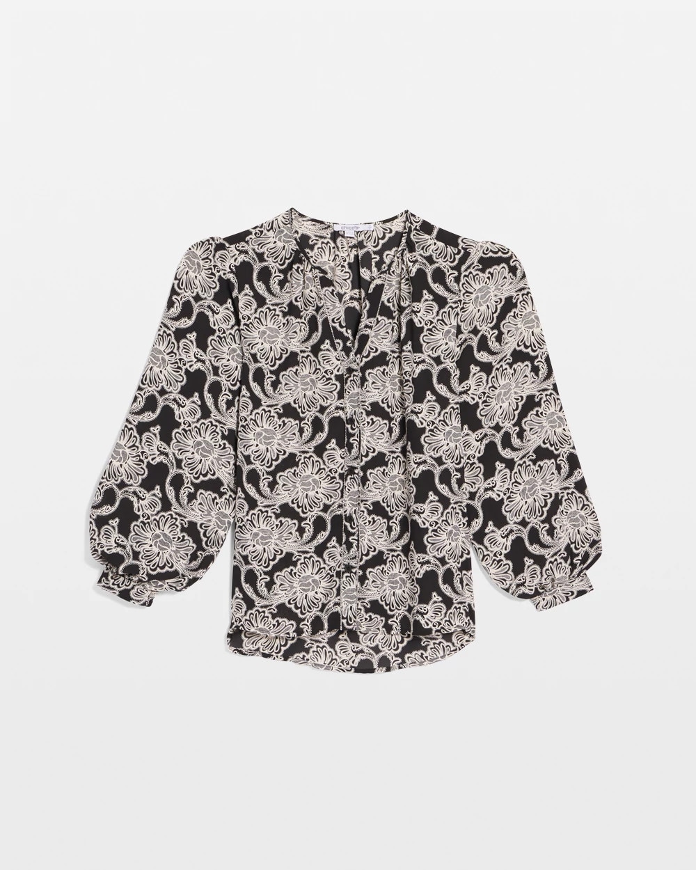 Caviar Bead Georgette Blouse