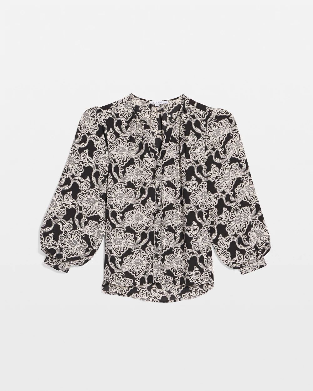Caviar Bead Georgette Blouse