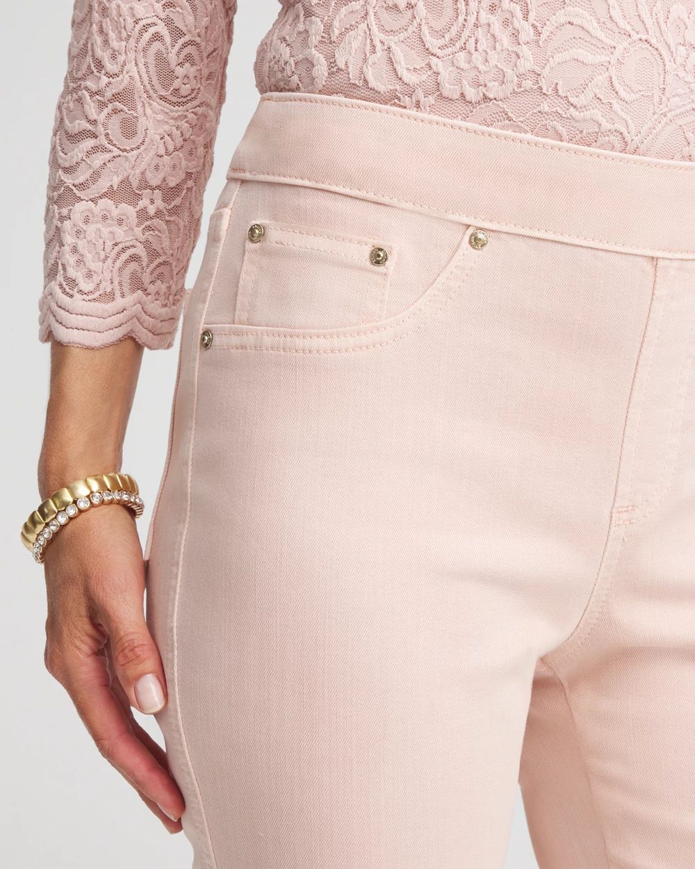 Pull-On Slim-Fit Ankle Jeggings