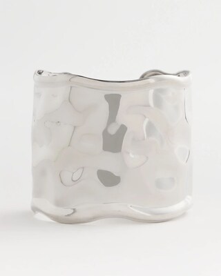 Silvertone Statement Cuff Bracelet