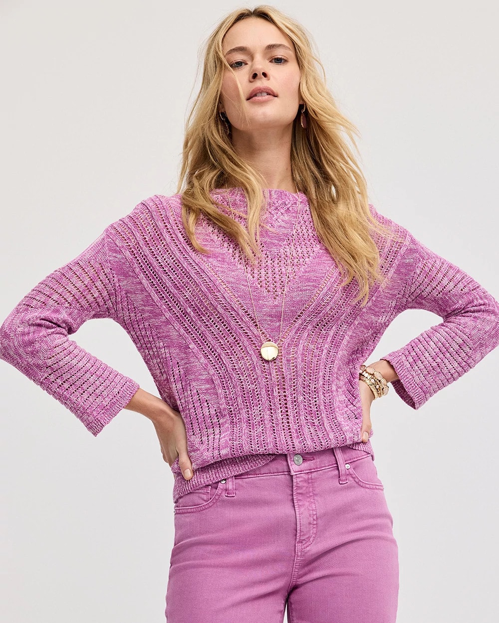 Relaxed Dolman Pullover Sweater