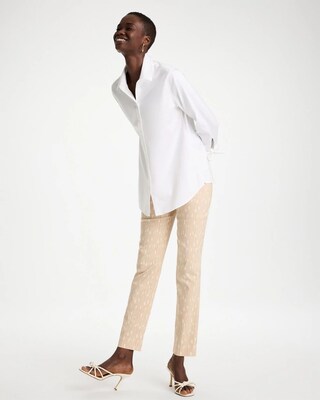 Striped Brigitte™ Slim Pull-On Ankle Pants click to view larger image.