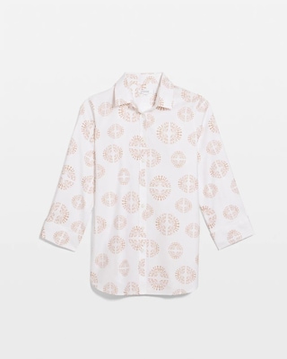 No Iron™ Stretch Stamped Shirt click to view larger image.