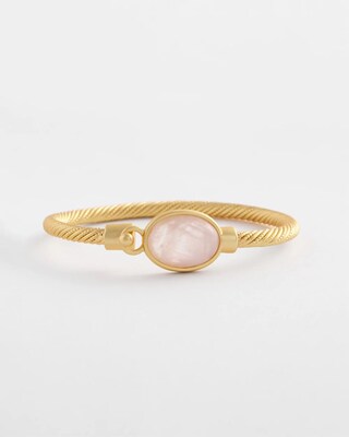 Pink Quartz Hook Bracelet click to view larger image.