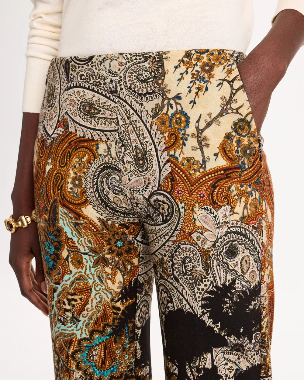 Paisley Juliet Wide Full Length Pant click to view larger image.