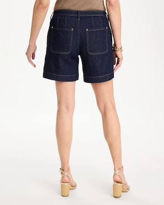 Denim Trouser Shorts click to view larger image.