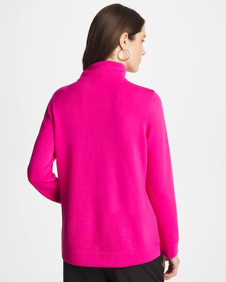 Zenergy® Soft Contrast Half Zip Pullover click to view larger image.