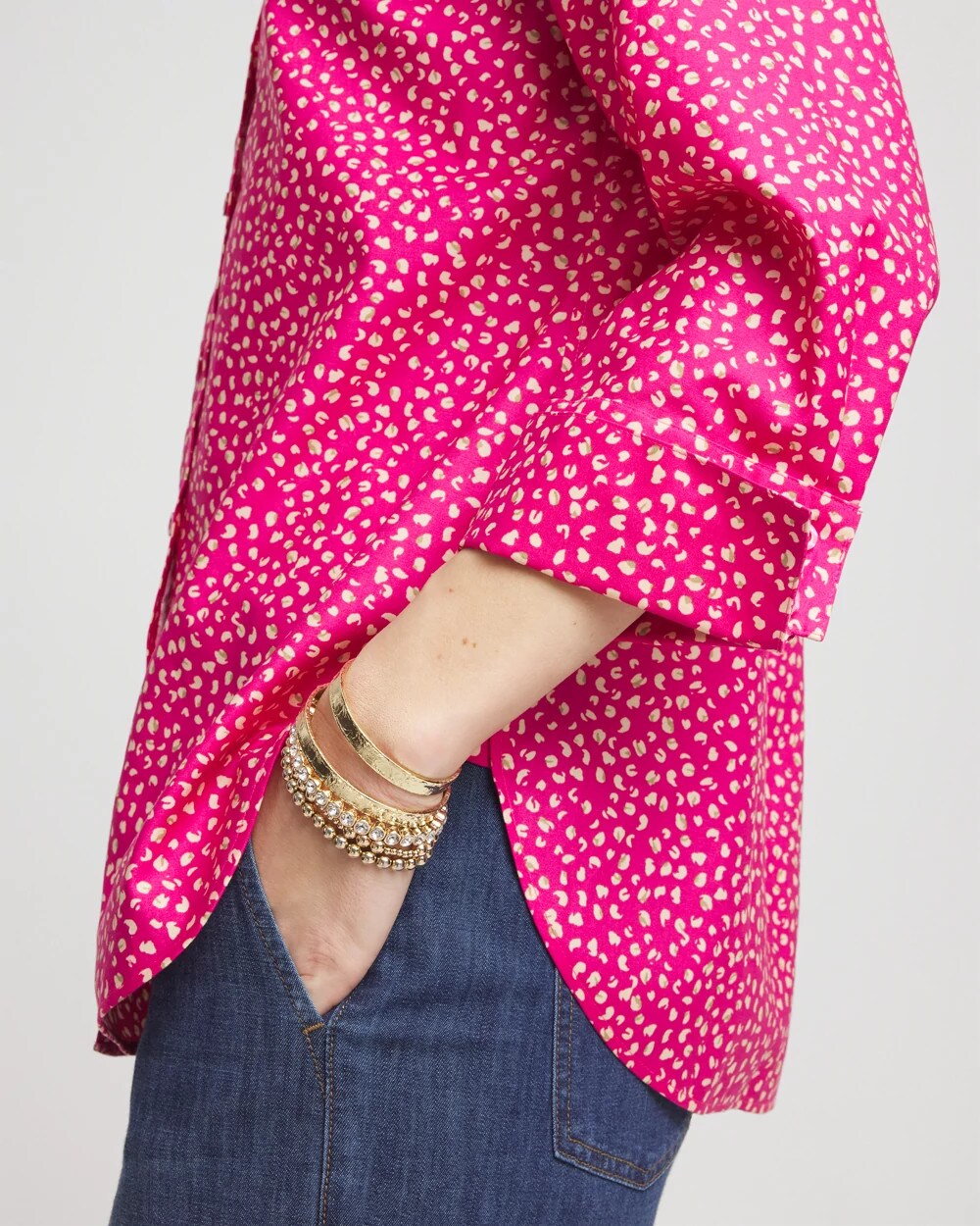 No Iron™ Cheetah Stretch Shirt