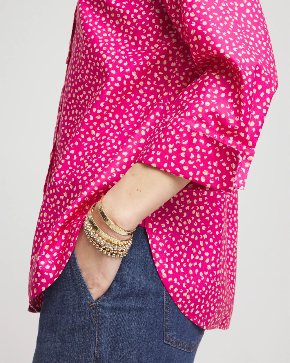 No Iron™ Cheetah Stretch Shirt