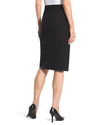 Side-Slit Black Skirt