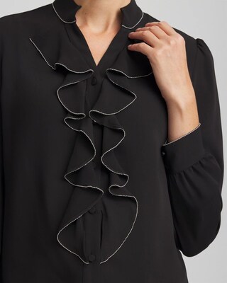 Ruffle Neck Shirt click to view larger image.