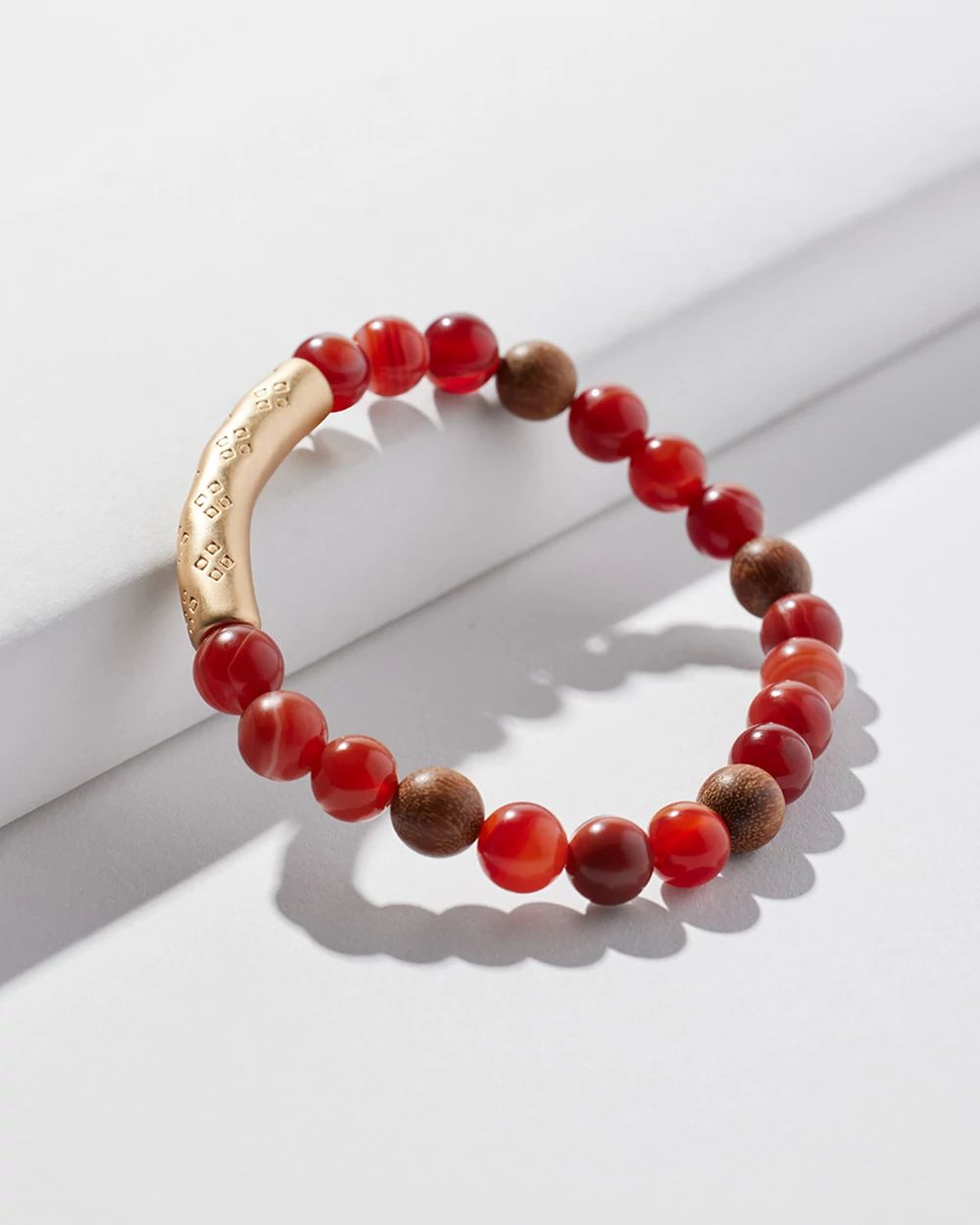 Orange Bar Stretch Bracelet