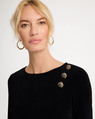Travelers™ 3/4 Flutter Sleeve Pullover click to view larger image.