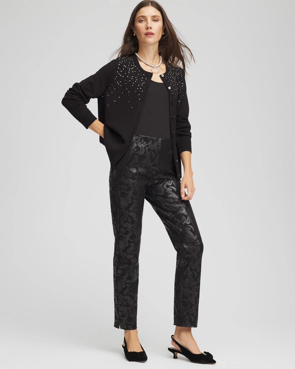 Ella Ombré Rhinestone Cardigan