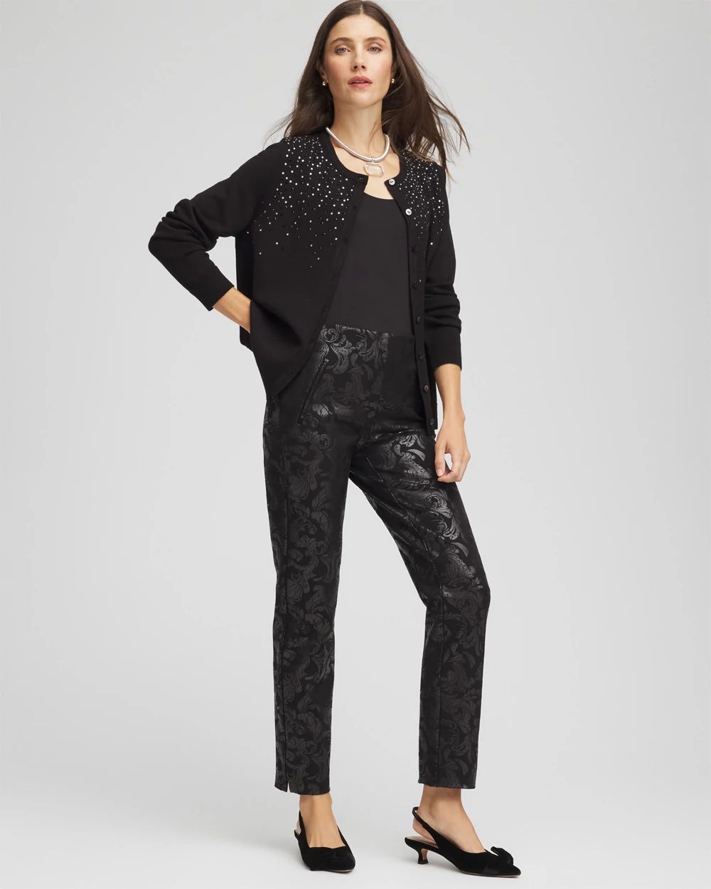 Ella Ombré Rhinestone Cardigan