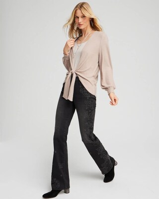 Tie Front Wrap Cardigan