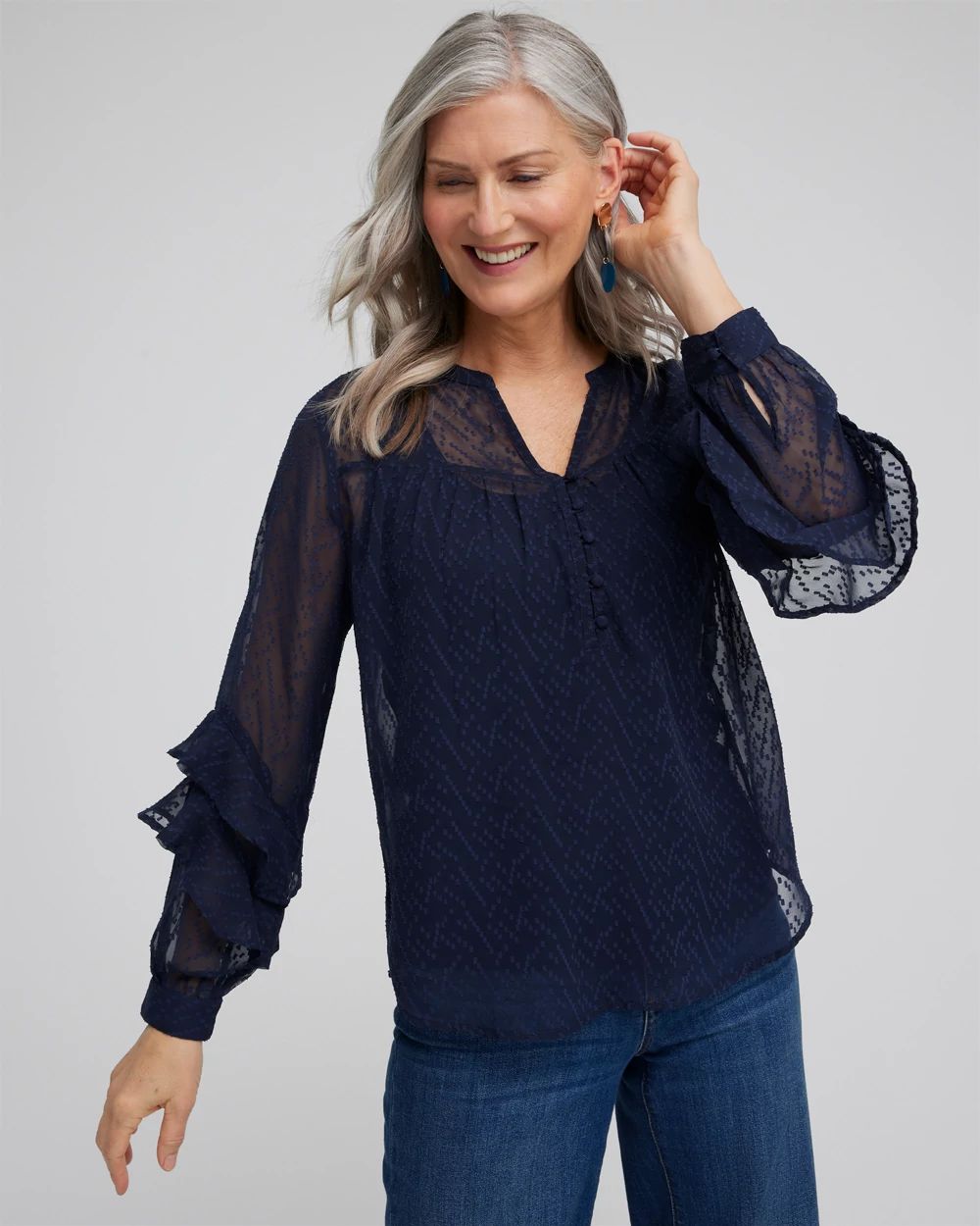 Ruffle Sleeve Top