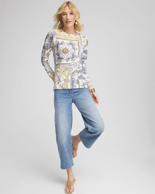Stretch Cotton Boatneck Tunic click to view larger image.