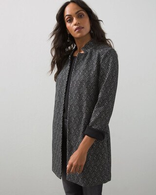 Jacquard Multi Knit Blazer