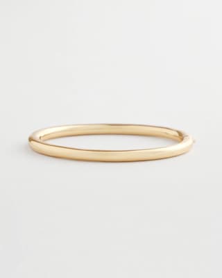 Goldtone Hinge Bangle