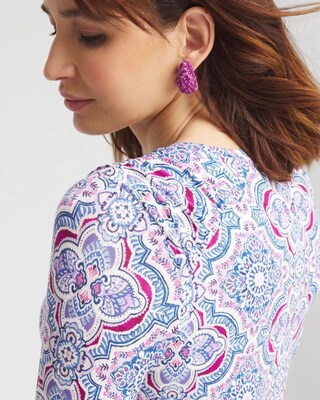 Touch of Cool™ Shirred Shoulder Blouse click to view larger image.