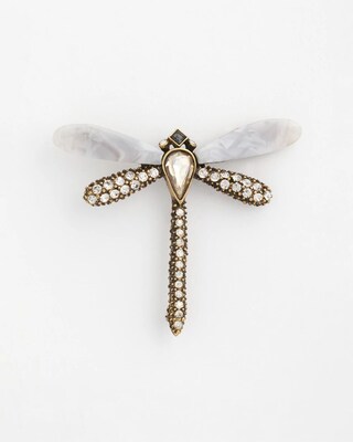 Sparkling Dragonfly Brooch