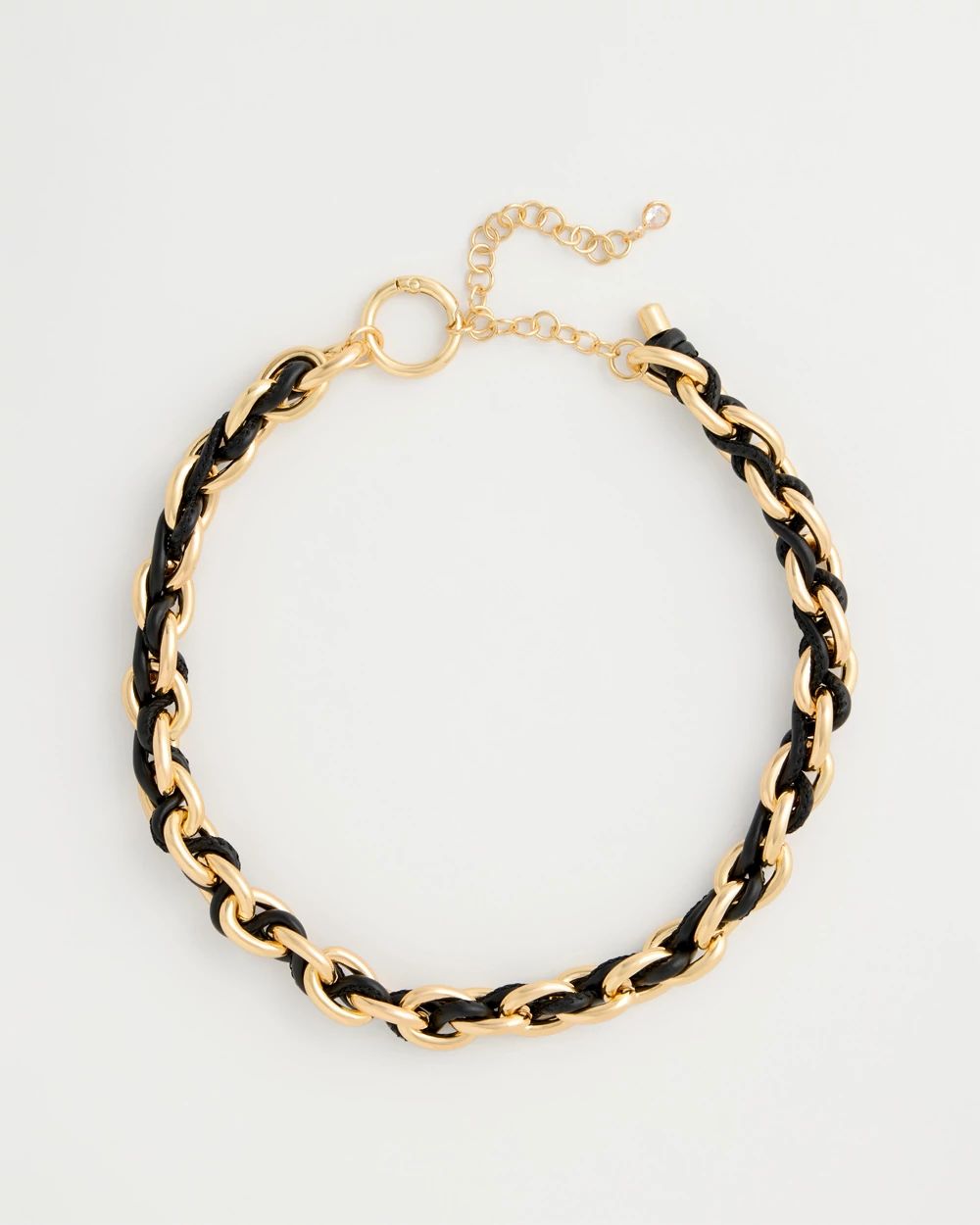 Mixed Media Twisted Cord Necklace