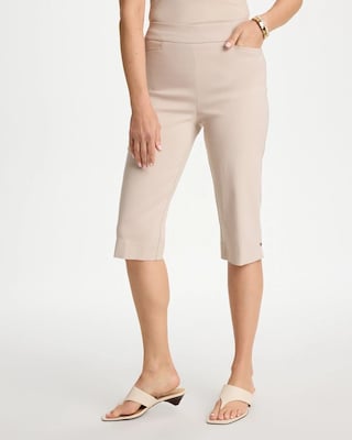 Brigitte™ Slim Rivet Pull-On Capri