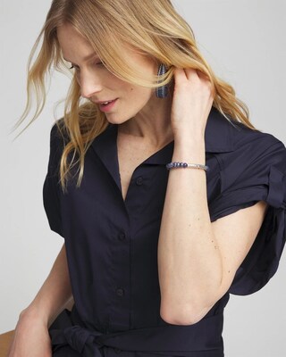 Sodalite Bar Stretch Bracelet
