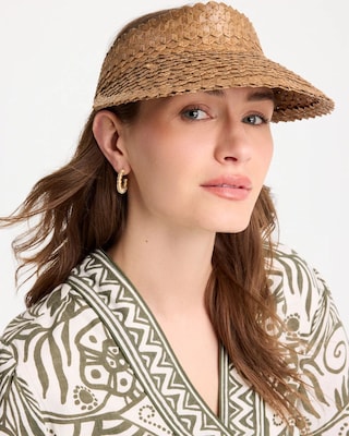 Chico's x Romi Santorini Visor Hat click to view larger image.