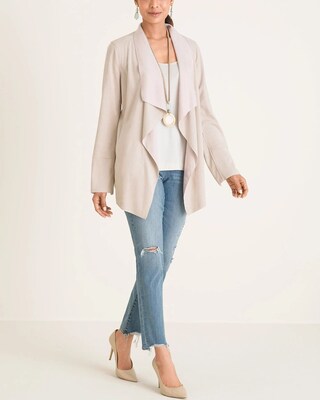 Travelers Collection Faux-Suede Jacket